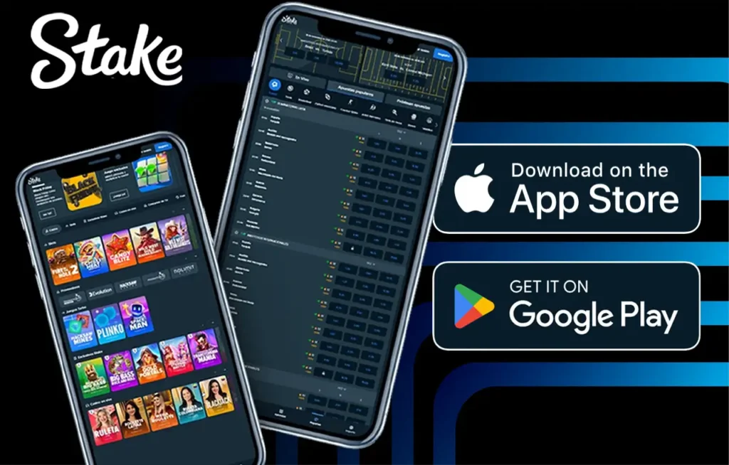 App móvil de Stake Casino Argentina